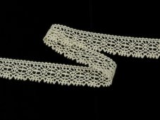 Cotton bobbin lace 81032, width 16 mm, raw