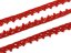 Cotton bobbin lace 75535, width 12 mm, light wine