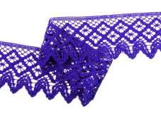 Cotton bobbin lace 75234, width 54 mm, purple