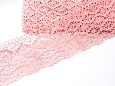 Cotton bobbin lace 75188, width 100 mm, pink