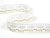 Cotton bobbin lace 81050, width 17 mm, white/ Lurex gold