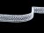 Cotton bobbin lace insert 82139, width 20 mm, white