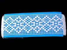 Cotton bobbin lace insert 75180, width 81 mm, white