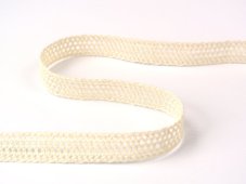 Cotton bobbin lace insert 75212, width 13 mm, ecru