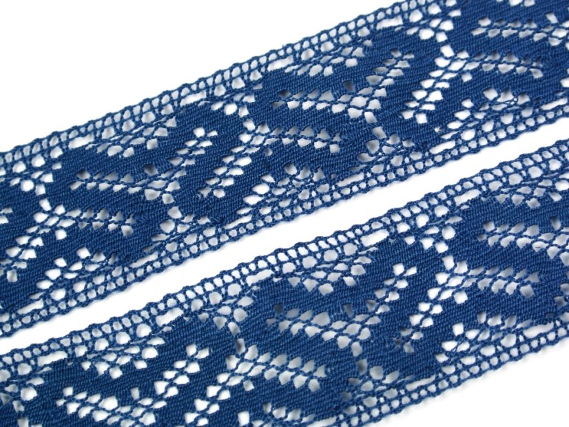 Paličkovaná  vsadka 82232 (mořská modrá)