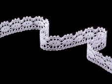 Cotton bobbin lace 81050 white