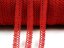 Cotton bobbin lace 75367, width 16 mm, dark wine