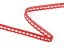 Cotton bobbin lace 73012, width 10 mm, light wine