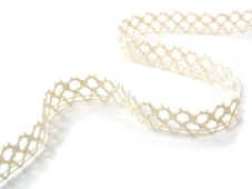 Cotton bobbin lace 82212, width 14 mm, ecru