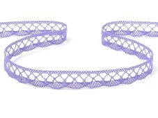 Cotton bobbin lace 75512, width 10 mm, purple II