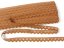 Cotton bobbin lace 75259, width 17 mm, terracotta