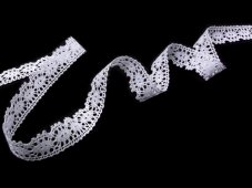 Cotton bobbin lace 81050 white
