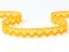 Cotton bobbin lace 75259, width 17 mm, dark yellow
