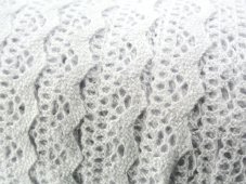 Cotton bobbin lace 73003, width 20 mm,  white