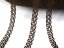 Cotton bobbin lace 75405, width 10 mm, dark brown