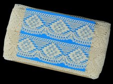 Cotton bobbin lace 81965, width 55 mm, ecru