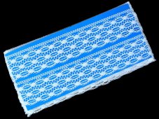 Cotton bobbin lace 81599, width 42 mm, white