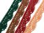 Cotton bobbin lace 75423, width 26 mm, dark wine