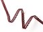 Cotton bobbin lace 75397, width 9 mm, cranberry