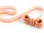 Cotton bobbin lace 75099, width 18 mm, salmon