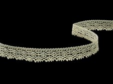 Cotton bobbin lace 81032, width 16 mm, raw