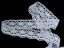 Cotton bobbin lace 82167, width 28 mm, white mercerized