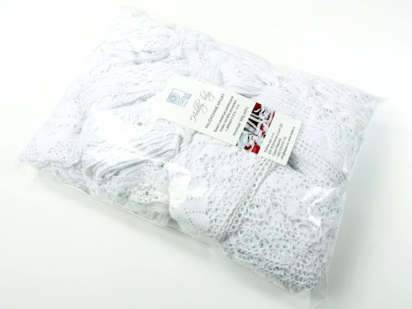 Hobby lace bag 500g (white)