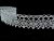 Linen bobbin lace 75239, width 19 mm, 100% linen bleached
