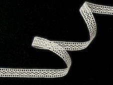 Cotton bobbin lace 75454, width 10 mm, ivory