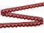 Cotton bobbin lace 75259, width 17 mm, cranberry
