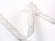 Cotton bobbin lace 75337, width 8 mm, white/ Lurex gold