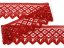 Cotton bobbin lace 75293, width 68 mm, light wine