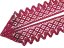 Cotton bobbin lace 75293, width 68 mm, cranberry