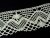 Cotton bobbin lace 75132, width 65 mm, ecru