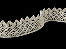 Cotton bobbin lace 75234, width 54 mm, ecru