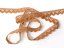 Cotton bobbin lace 75259, width 17 mm, terracotta