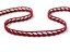 Acryl bobbin lace 75470, width 12 mm, 100% acryl, red burgundy