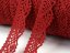 Cotton bobbin lace 75423, width 26 mm, dark wine