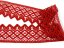 Cotton bobbin lace 75293, width 68 mm, light wine