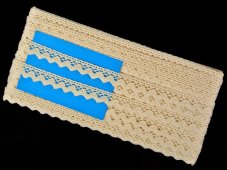 Cotton bobbin lace 75259, width 17 mm, ecru