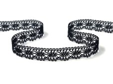 Cotton bobbin lace 81050 black