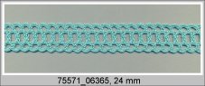 Paličkovaná  krajka 75571 (zelená vodní)