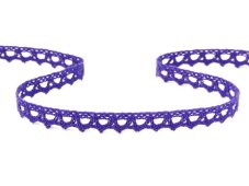 Paličkovaná  krajka 75361 (purpurová)