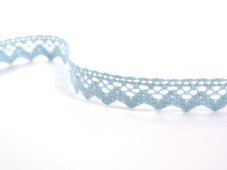 Cotton bobbin lace 75259, width 17 mm, pale blue