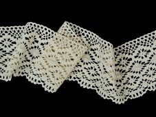 Cotton bobbin lace 82336, width 95 mm, ecru