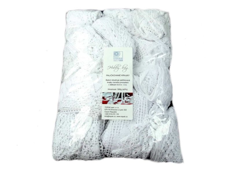 Hobby lace bag 500g (white)