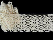 Cotton bobbin lace 82336, width 95 mm, ecru
