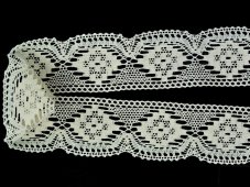 Cotton bobbin lace 81965, width 55 mm, ecru