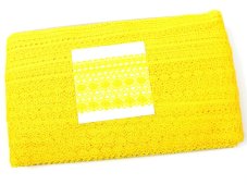 Cotton bobbin lace 82240, width 50 mm, yellow