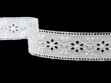 Cotton embroidery lace 65514 (white)
